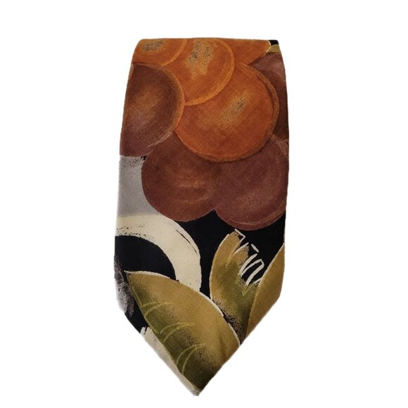 Vintage Florenzi Neck Tie Abstract 56" x 3 3/8" Eclectic Grandpa - Picture 1 of 7